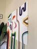 Mid-Century modern fiber frame | Wall Sculpture in Wall Hangings by HILO Fiber Art. Item made of canvas