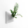 Node L Wall Planter, 12" Mid Century Modern Planter, Gray | Plant Hanger in Plants & Landscape by Pandemic Design Studio. Item made of stoneware