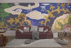 Mansion 2 (Dusk) | Wallpaper in Wall Treatments by Baron Paris Studio. Item made of fabric with paper