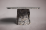 Marble Round Dining Table | Tables by HamamDecor LLC. Item composed of marble compatible with mediterranean and modern style