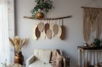Large Macrame Feathers (10 Feathers) -multicolor | Macrame Wall Hanging in Wall Hangings by macramestories. Item made of wood with cotton works with boho & country & farmhouse style