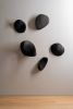 Wood Wall Sculptures black | Sculptures by Ivars Design. Item composed of wood in minimalism or contemporary style
