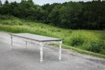 White-Distressed Pine Farmhouse Table | Dining Table in Tables by Hazel Oak Farms. Item composed of wood
