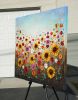 Song of the Wildflowers | Oil And Acrylic Painting in Paintings by DaggArt. Item composed of canvas in country & farmhouse style