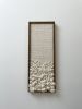 Woven wall art frame (Foam 001) | Tapestry in Wall Hangings by Elle Collins. Item composed of oak wood and cotton in minimalism or mid century modern style