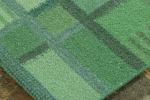 Rug & Kilim’s Scandinavian Accent rug with Green Geometric | Area Rug in Rugs by Rug and Kilim
