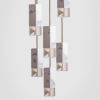 Lamp/One Marble 6-Light Chandelier | Chandeliers by Formaminima. Item made of brass with marble