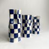 checker vase | Vases & Vessels by ALICJA CERAMICS. Item composed of ceramic