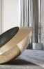UFO Rocking Chair | Chairs by Mavimatt. Item made of aluminum with leather