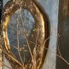 "Round Dark Bronze Flower" | Mirror in Decorative Objects by IRENA TONE. Item in minimalism or contemporary style