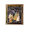 Megh Malhar, Original Artwork Shri Krishna and his Sakhi Han | Embroidery in Wall Hangings by MagicSimSim