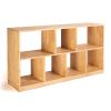 Zuma Para solid wood low open bookcase | Shelving in Storage by Modwerks Furniture Design LLC. Item made of wood compatible with minimalism and contemporary style
