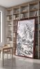 Hand-Painted Winter Landscape Traditional Chinese Silk Art 2 | Oil And Acrylic Painting in Paintings by Dynasty Artisan. Item made of wood with glass works with contemporary & eclectic & maximalism style