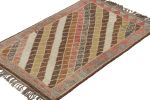 Vintage Persian Rug with Polychromatic Diamond Patterns | Area Rug in Rugs by Rug and Kilim