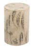 Customizable Lightweight Concrete Botanical Side Table | Tables by Holmes Wilson Furniture. Item composed of concrete