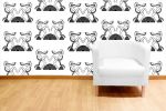 Dancing Girls DG01 (Black on White DG02 (White on Black) | Wallpaper in Wall Treatments by ART DECOR DESIGNS. Item composed of fabric and paper