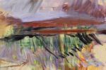 Afternoon in the Desert | Oil And Acrylic Painting in Paintings by Simona Gocan. Item composed of canvas compatible with contemporary style