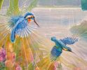 Nature Weaves a Spell - a very large river landscape | Oil And Acrylic Painting in Paintings by Gill Bustamante. Item composed of canvas in boho or contemporary style