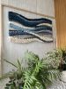 Wall Tapestry 'Glacier Drift' | Wall Hangings by Tissage Sauvage. Item made of wood & cotton compatible with boho and coastal style
