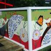 "Butterflies On A Flower Tortilla" | Murals by Street Art of Artkungfu (Angel Quesada)