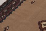 Vintage Sofreh Persian Kilim, Square Rug with Open Field | Area Rug in Rugs by Rug and Kilim