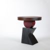 Lazlo Sculptural End Table | Tables by Pfeifer Studio. Item composed of wood compatible with contemporary and asian style