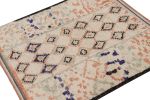 Rug & Kilim’s Moroccan Square Rug in White with Colorful | Area Rug in Rugs by Rug and Kilim