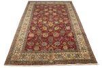 Semi Antique Red Traditional 10X15 Tabriz Persian Rug | Area Rug in Rugs by Magic Rugs. Item made of cotton