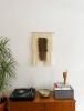 The Portal | Carob Brown | Tapestry in Wall Hangings by Dörte Bundt. Item made of wood with cotton works with boho & mid century modern style