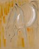 Field Horse, Grazing | Oil And Acrylic Painting in Paintings by Donna B Fine Art, Donna Bernstein, Artist. Item made of linen with synthetic