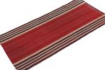 Vintage Persian Kilim Runner in Red with Blue and White | Area Rug in Rugs by Rug and Kilim