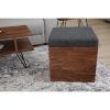Zuma solid walnut storage stool | Chairs by Modwerks Furniture Design. Item composed of walnut in minimalism or mid century modern style