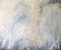 Winter | Oil And Acrylic Painting in Paintings by KARDIMAGO. Item made of synthetic