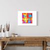 Finish Line, bright colorful Color Abstractions | Prints by Marc VanDermeer. Item composed of paper