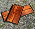 Reclaimed Barnwood Tray with Blackened Steel Edge | Decorative Tray in Decorative Objects by Basemeant WRX. Item made of wood with steel