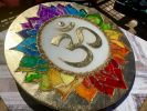 Lotus | Mixed Media by Wall Jewelry by Robyn Camargo. Item made of wood with synthetic