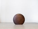 Kva Modern Wooden Vase Mini - Koyu Kayın | Vases & Vessels by Foia. Item composed of wood compatible with boho and contemporary style