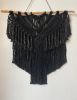 Black Macrame Wall Decor | Macrame Wall Hanging in Wall Hangings by Got A Knot. Item made of cotton compatible with boho style