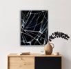 Noir St. Laurent | Mixed Media in Paintings by Rhonda Deland. Item composed of wood and canvas in minimalism or mid century modern style