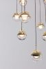 Dora Pendant P12 / PC12 | Pendants by SEED Design USA. Item composed of steel and glass