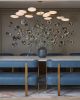 Porcelain Wall Sculpture, 14 Pieces Set, Green-Turquoise | Wall Hangings by SevaCeramics | The Ritz-Carlton, Half Moon Bay in Half Moon Bay. Item made of ceramic compatible with japandi style