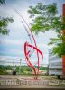 Ascent sculpture | Public Sculptures by Miguel Edwards | Bellevue City Hall in Bellevue. Item composed of steel & glass