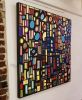 Block City | Oil And Acrylic Painting in Paintings by KARDIMAGO. Item made of synthetic