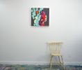 Press Resettled | Oil And Acrylic Painting in Paintings by Claire Desjardins. Item composed of canvas