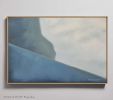 "Abstract Ocean Cliff" I Modern Landscape Framed Giclée | Prints in Paintings by ART + ALCHEMY By Nicolette Atelier. Item made of wood & canvas compatible with minimalism and country & farmhouse style