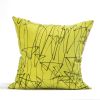 Double "Rectangles" screen-printed 100% silk cushion cover | Pillows by Natalia Lumbreras. Item composed of fabric