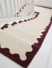 Handwoven Woolen Runner Rug | Rugs by Evergreen Carpets. Item composed of wool compatible with boho and minimalism style