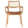 Post-Modern Style Aurora Chair in Sculpted Solid Wood | Armchair in Chairs by SIMONINI. Item made of walnut with fabric