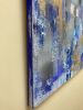 Blue Abstraction | Oil And Acrylic Painting in Paintings by Viktoria Ganhao. Item composed of canvas & synthetic