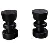 Solid Black Oak Copablanca Stool | Chairs by NO AGE FURNITURE STUDIO. Item composed of oak wood